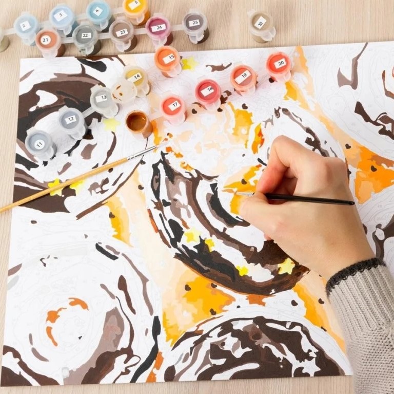 Urocze malowanie po numerach - Konie